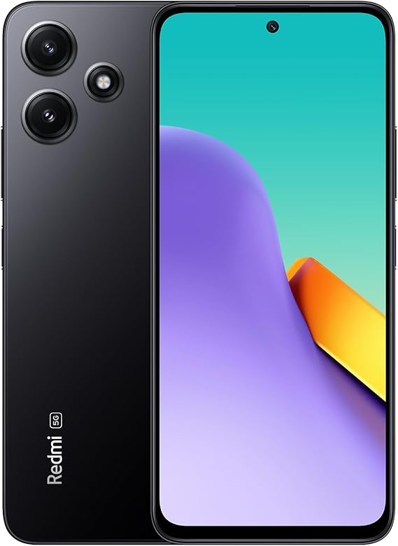 Xiaomi Sim-Free Smartphone, Redmi 12, 5G, 4GB + 128GB, 6.8 inch High Definition Display, Glass Back, Compatible with Docomo/au/SoftBank/Rakuten Mobile Lines, Midnight Black