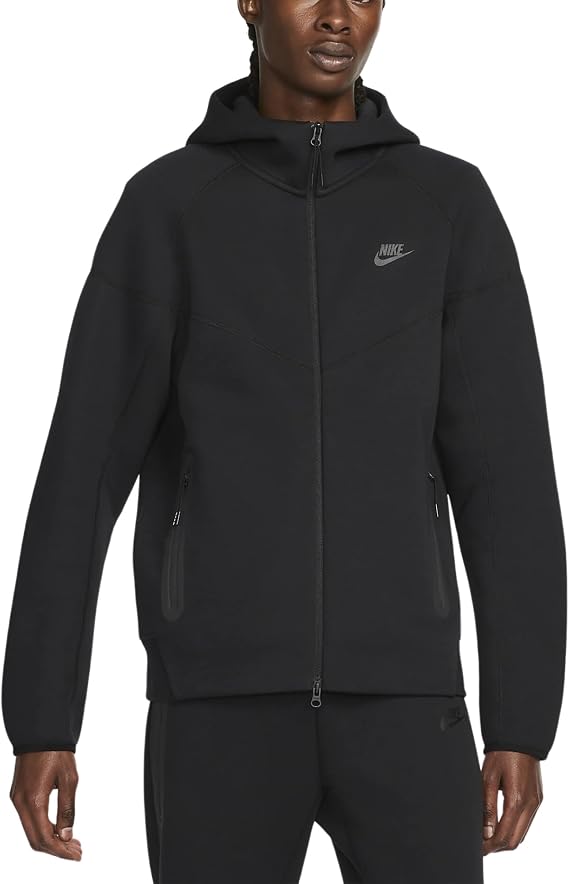 Nike Sportswear Tech Fleece Windrunner Men's Full-Zip Hoodie Size - XX-Large Black/Black
