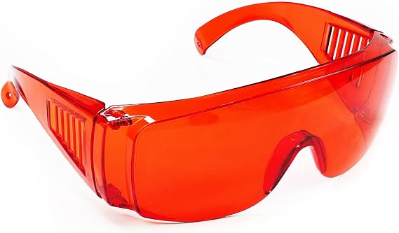 EZGO Dental Lab Safety Glasses, Anti-Fog Goggle Eyewear Protective Eye Shield Safety Glasses for Teeth Whitening Curing Light