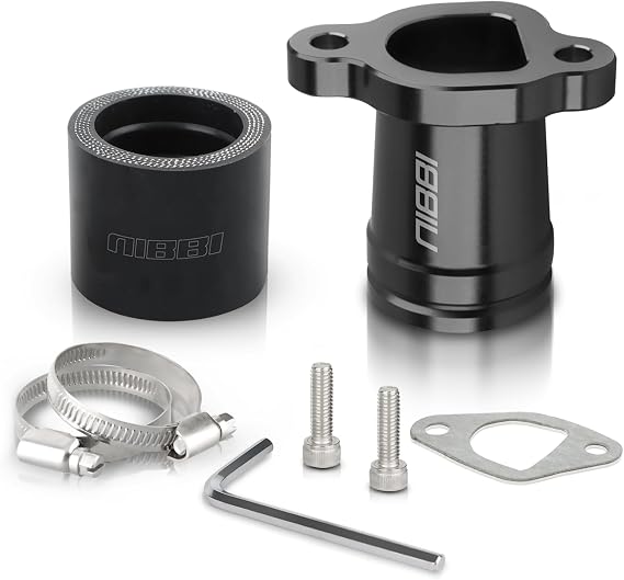 NIBBI Predator 212 Intake Manifold,212 Predator Performance Part Intake Pipe Inlet Manifold For Mini Bike 196cc/212cc/224cc Engine GX160 GX200 225RS(Black)