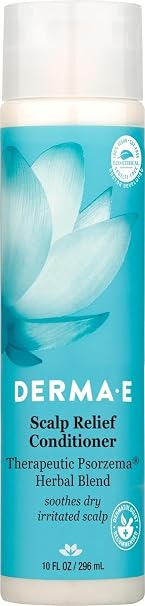 Derma E Scalp Relief Conditioner with Psorzema Herbal Blend, 8 Fluid Ounce