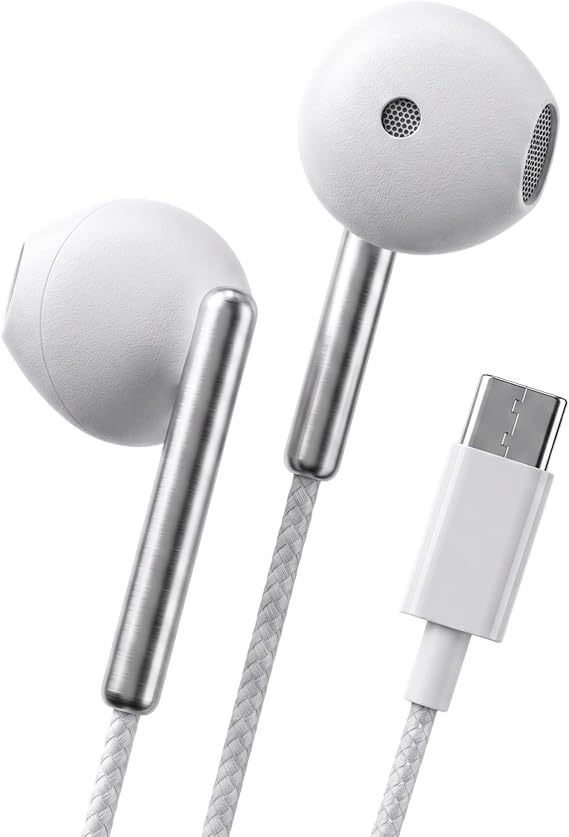 LinkTech H46 Type-C Stereo In-Ear Wired Headphone White