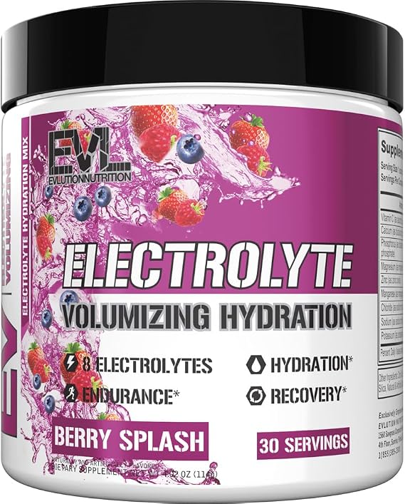 EVL Ultimate Electrolytes Powder Hydration Drink Mix - Berry Splash