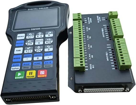 CNC Controller, DM500 CNC Handheld Offline Controller 3Axis 500Khz Pendant Motion for Milling Machine,Compatibility