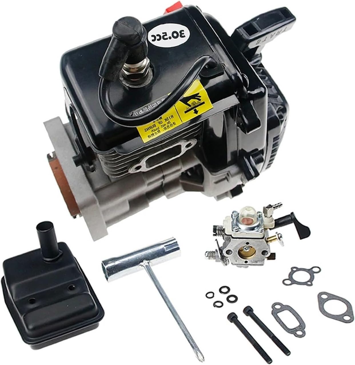 29CC 30.5CC 32CC 35CC 4 Bolt Engine Kit for Compatible For Zenoah CY Engines - Compatible with 15 HPI Rofun KM Rovan Baja LT FID DBXL FG GoPed Redcat RC Cars30.5CC