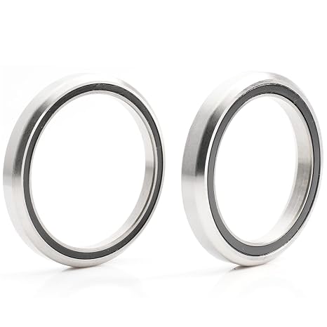 ACB3544 ACB3344 Road Bike Headset Bearings, Size 33x44x6 mm 35x44x5.5mm 36x45 Degree Chrome Steel Tapered Upper Lower ACB Bearing Set, Parts Repair for FSA Bicycle Crank(2Pcs)