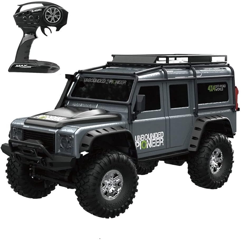 QHYZRV 4WD Off-Road RC Car - Remote Control Car 4x4 Electric Truck 1:10 Scale Large Locking RC Crawler Adult Hobby Grade Truck RTR Battery and Charger