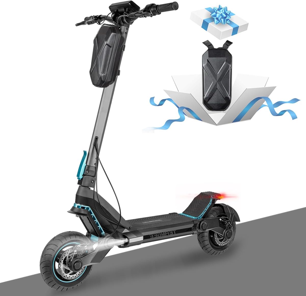 G3 Electric Scooter for Adults, Powerful 1200W2400W Motor Foldable Kick Scooter Up to 37-50 Miles, 10'' Off-Road Tires, Multifunction LCD Display Screen & Removable Battery, Double Shock Absorption