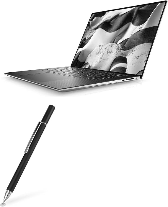 BoxWave Stylus Pen Compatible with Dell XPS 15 (9500) (15.6 in) - FineTouch Capacitive Stylus, Super Precise Stylus Pen - Jet Black