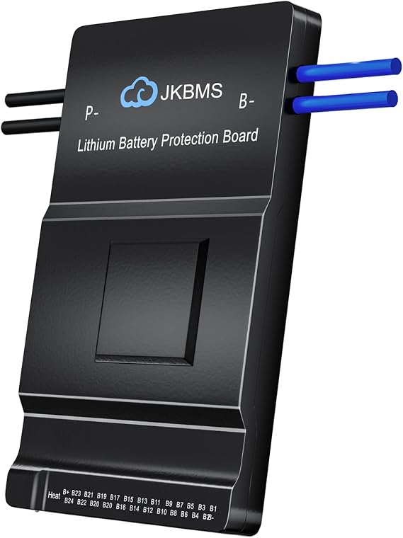 JKBMS Smart BMS 8S-20S 24V-60V 150A 0.6A Active Balance Built-in Bluetooth with RS485 PCB Battery Protection Board for Li-ion LiFePO4 LTO Battery Pack (JK-BD6A20S15P)