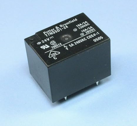 (RR #61) Potter & Brumfield SPDT Relay T7NS5D1-24, 10A 120VAC/28VDC