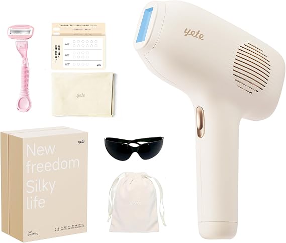 YETE Hair Remover, Cool Sensation Epilator, Full Body VIO Effect, Beard Removal Shaver, Professional Grade Hair Treatment, Cooling Function, Home Hair Removal Flash Hair Removal at Home