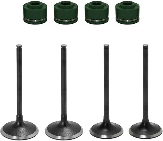 Cylinder Intake Exhaust Valve & Seal Set of 4 fits - DRZ400S 2000-2019 DRZ400SM 2005-2019 12911-29F00 12912-29F00 - Engine Intake & Exhaust Valve - Valve Oil Seals - High-Performance Engine Valves