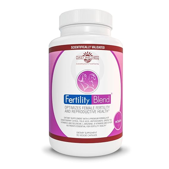 Fertility Supplements for Women - Natural Fertility Pills Conception Aid, Regulate Hormones and Cycle, Balance Ovulation/Vitex, Folic Acid, Antioxidants 90 Veggie Caps, 30 Day Supply