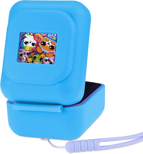 Silicone Cover for Bitzee Original, with Lanyard, Blue