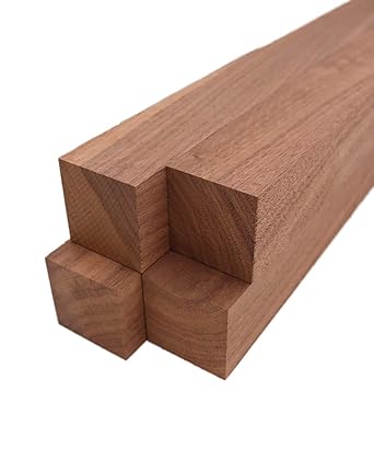 Barrington Hardwoods Black Walnut Lumber Turning Squares - 2" x 2" 4 Pieces 2" x 2" x 6"