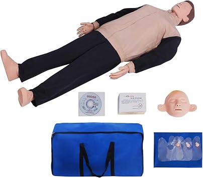 CPR Manikins Adult Dummy Training Kit, Full Body CPR Manikin Adult Training Med-ical Accessories, CPR Training Manikin Set for Classroom or Research Centers