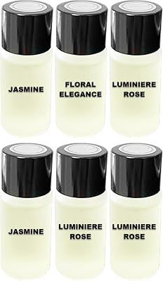 Car Air Freshener Refill Liquid Set of 6 x 10 ML - Smart Car Air Freshener Refill - Car Fragrance Refill - Car Diffuser Refill Romantic Scent Experience