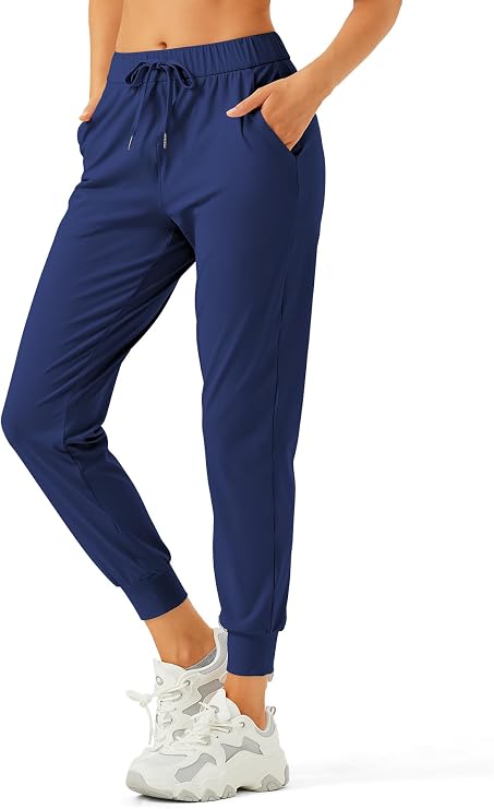 Winvote Women's Joggers Pants Pockets Drawstring Running Sweatpants for Women Lounge Workout Jogging