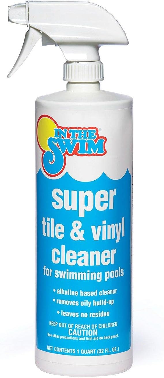 In The Swim Super Pool Tile and Vinyl Cleaner - 1 Quart | Oil and Grime Remover - Alkaline Based
