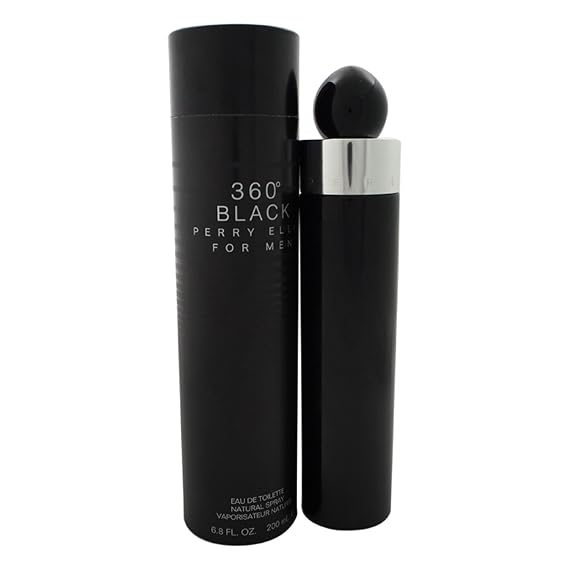 PERRY ELLIS 360 Black for Men Eau De Toilette Spray, 6.8 Ounce