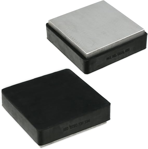 4" Steel Bench Block with 4-3/16" Rubber Block || Jewelers Anvil - Great for Jewelry Repair and Making, Metal Stamping and General Hobby and Craft Work