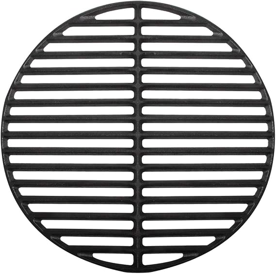 Cast Iron Cooking Grids Grates Compatible with Small and Mini-max Big Green Egg Charcoal Grill Round Grill Grate(13"-Fit Small/Mini-max)