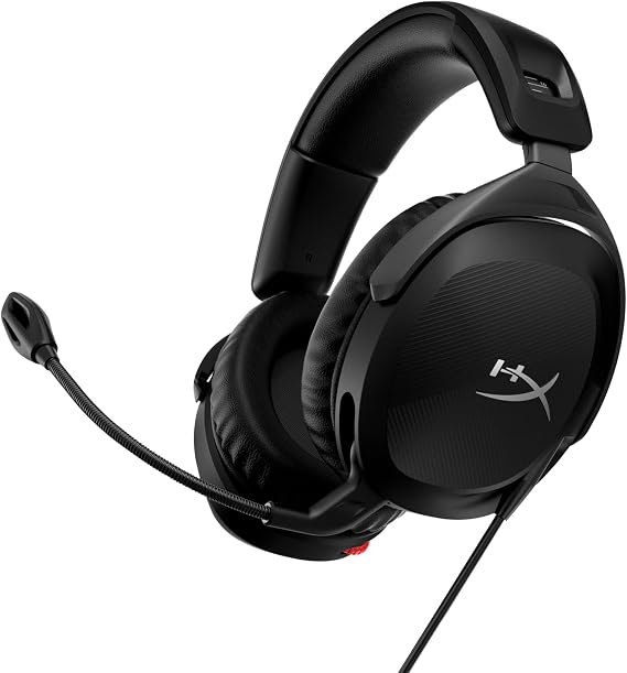HYPERX Cloud Stinger 2 - Mikrofonlu hafif kulak üstü kulaklık, Döndürülebilir-sessize alma fonksiyonu, 50 mm sürücü, PC uyumlu