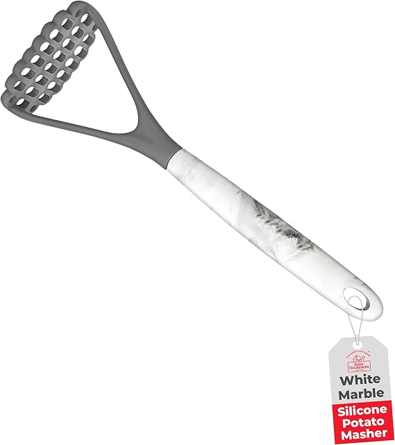 Better Houseware Nylon Potato Masher with Durable Silicone-Coated Steel Handle, 12-Inch