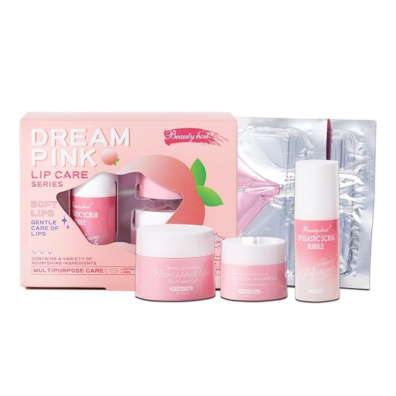 Lip Care, Lip Care Kit with Lip Masks, Lip Scrub Bubble, Lip Balm, Lip Scrub, Lip Care Products, Lip Exfoliator Scrub and Moisturizer for Dry and Dark Lips