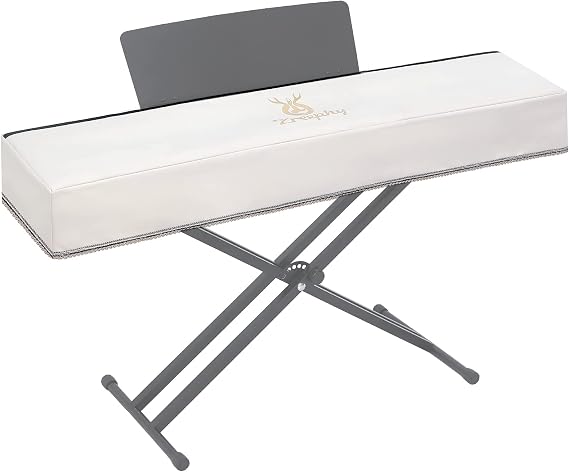 Piano Keyboard Dust Cover with Music Stand Opening of Zipper Design, Dust Proof Cover Compatible for Yamaha P225 P223 P145 P143 88 Keys Digital Piano Keyboards Electronic Keyboards