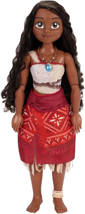Disney Princess Disney Moana 2 Moana | Licensed by Jakks Pacific, Articulated Doll, Includes Hair Brush and Hair Accessories, Fun Paper Pua and HeiHei, for 3+