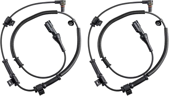 Front ABS Wheel Speed Sensor Left Right fit for Ford F250 F350 Super Duty Truck, 4WD, 2005 2006 2007 2008 2009 2010, Driver Passenger Side, 2pcs, ALS505