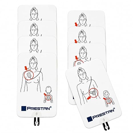 PRESTAN AED Training Pads Adult, UltraTrainer & Trainer Plus, 4-Pack
