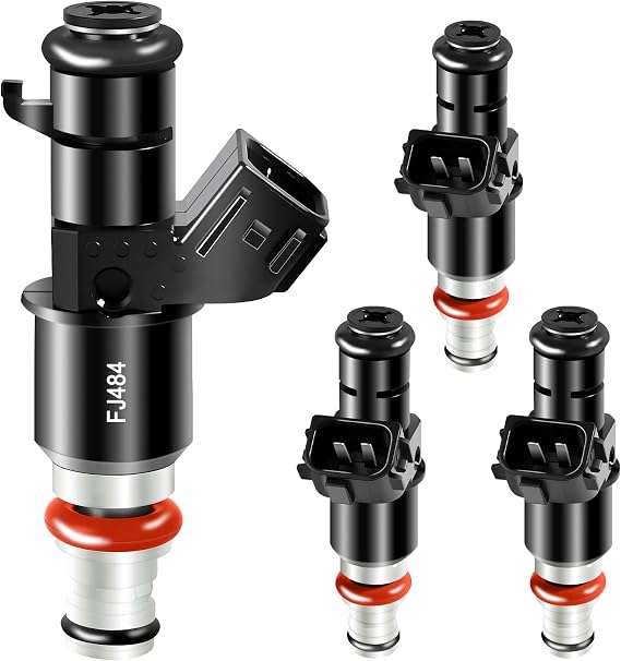 4Pcs Fuel Injectors OE 16450-RBB-003 8 Holes 2.0L Injector Compatible with Honda 2.0 Civic Si 2006-2011, for Acura CSX 2006-2011 RSX (Type-S) 2005-2006 16450RBB003 Set of 4