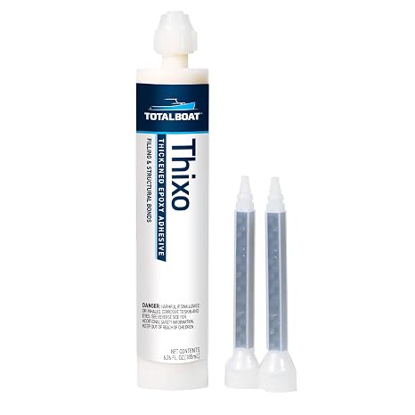 TotalBoat Thixo Structural Marine Epoxy Glue - 185ml Tube with Mixing Tips