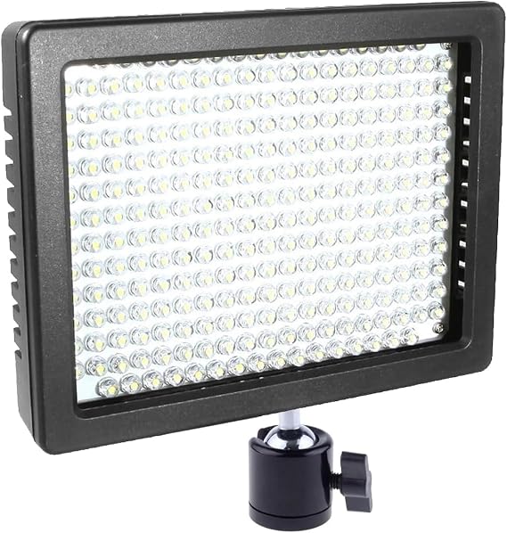 100W Rechargeable LED Video Light Compatible with Sony Cyber-Shot DSC-RX100 III 160 LED Panel, Dimmable 5600K3200K, 900 Lux, Battery & Rapid Charger Included Lightweight On-Camera Lighting Kit