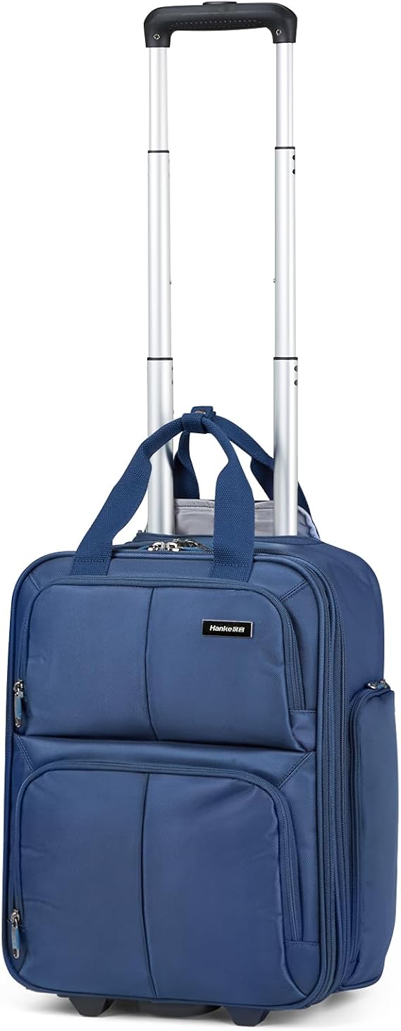 Hanke 16 Inch Underseat Carry On Luggage with 2 Wheels Airline Approved