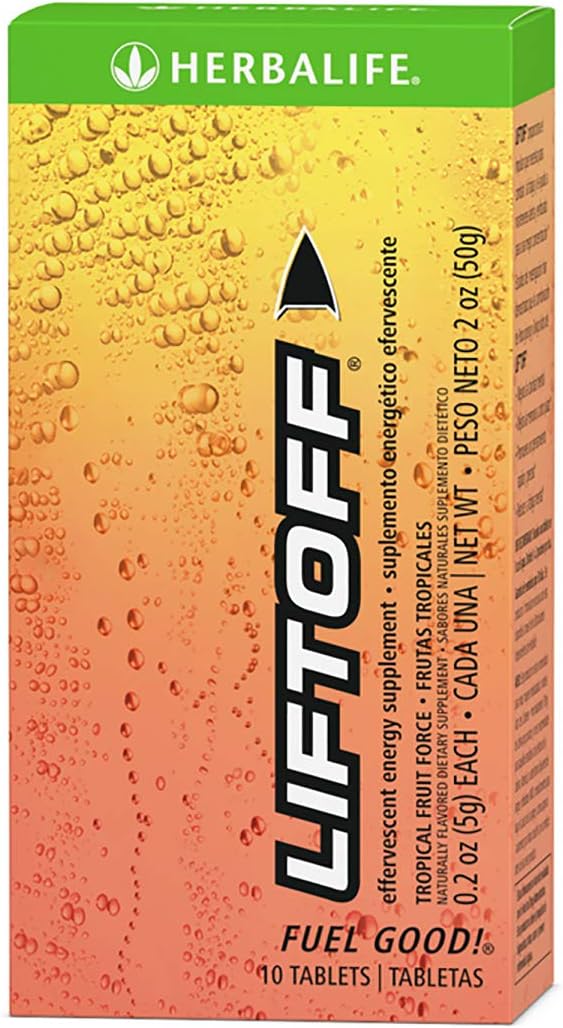 Effervescent Energy Supplement Tropical Fruit Force 10 Tablets