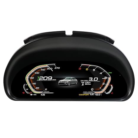 12.3 inch Digital Dash Instrument Cluster for BMW 3 Series E90 E91 E92 E93 2005-2012, Dashboard Panel Cluster Instrument Replacement Speedometer with Blue Light Anti-Glare Screen