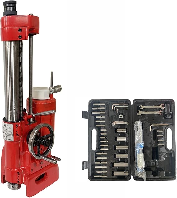 220V Engine Cylinder Boring Machine Professional Mechanical Car Engine Repair Honing Equipment 2.59-5.51inch Boring Range 11.81inch Max Depth