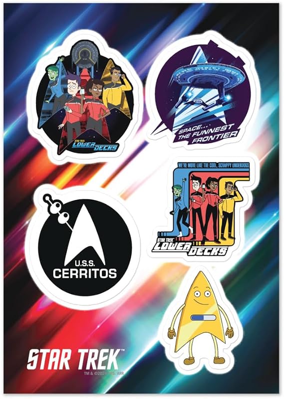 Star Trek: Lower Decks Sticker Sheet - Officially Licensed