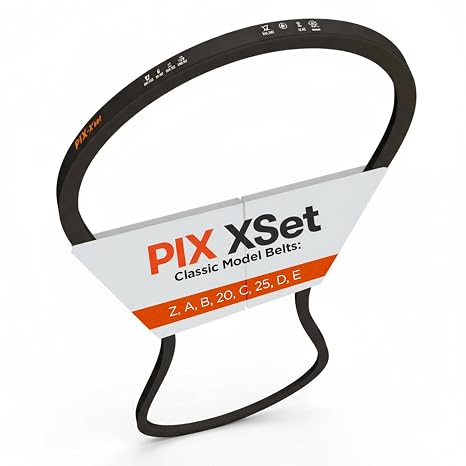 PIX B80 Wrapped Construction V-Belt, B/5L Section (21/32 x 83in OC) Heavy-Duty Rubber Drive Belt for Industrial Machinery, Generators, Compressors, Pumps, Crushers, Blowers & Rolling Mills