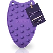 The Quilted Bear Mini Iron Rest - Mini Silicone Heat Resistant Iron Pads for General Crafts or Quilting Use with Four Mats Available (Purple)
