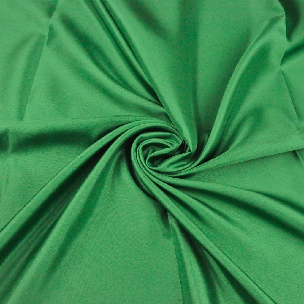 Textrend Lining Fabric Sold by the Metre - 100% Acetate - Wrinkle-Free Material - Versatile Decoration Fabric - Material of Clothing - Textiles 1 x 1.4 m - Fabric for Sewing (Green)