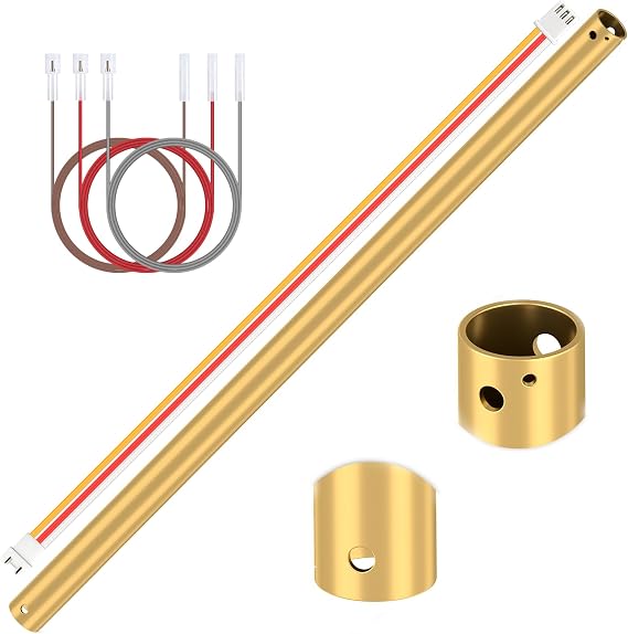 36 Inch Ceiling Fan Downrod with 6 x 18-AWG Wires(No Threaded)