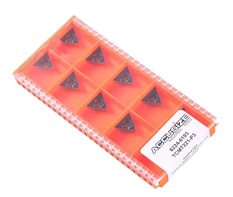 Accusize TCMT221 Carbide Turning Inserts C6 CVD Coated 10 Pcs