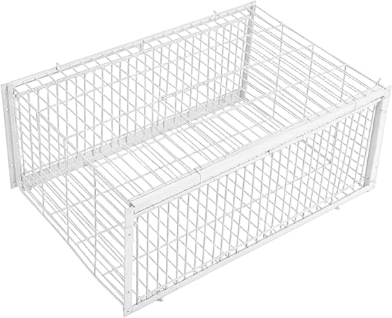 Pigeon Trap Escape-Proof Pigeon Cage with Two One-Way Access Entrances Portable Bird Trap for Rooftops, Open Gardens, Barns Farms Bird Cage