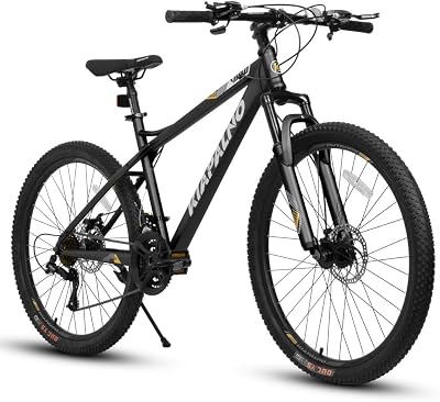 26 Inch Mountain Bike,21 Speed with High-Carbon Steel Frame Bike for Adults,Dual Disc Brake Mountain Bicycle for Men Womens Adult