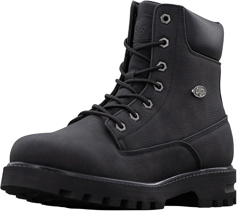 Lugz Men's Empire Hi Classic 6-inch Chukka Boot, Black, 11 M